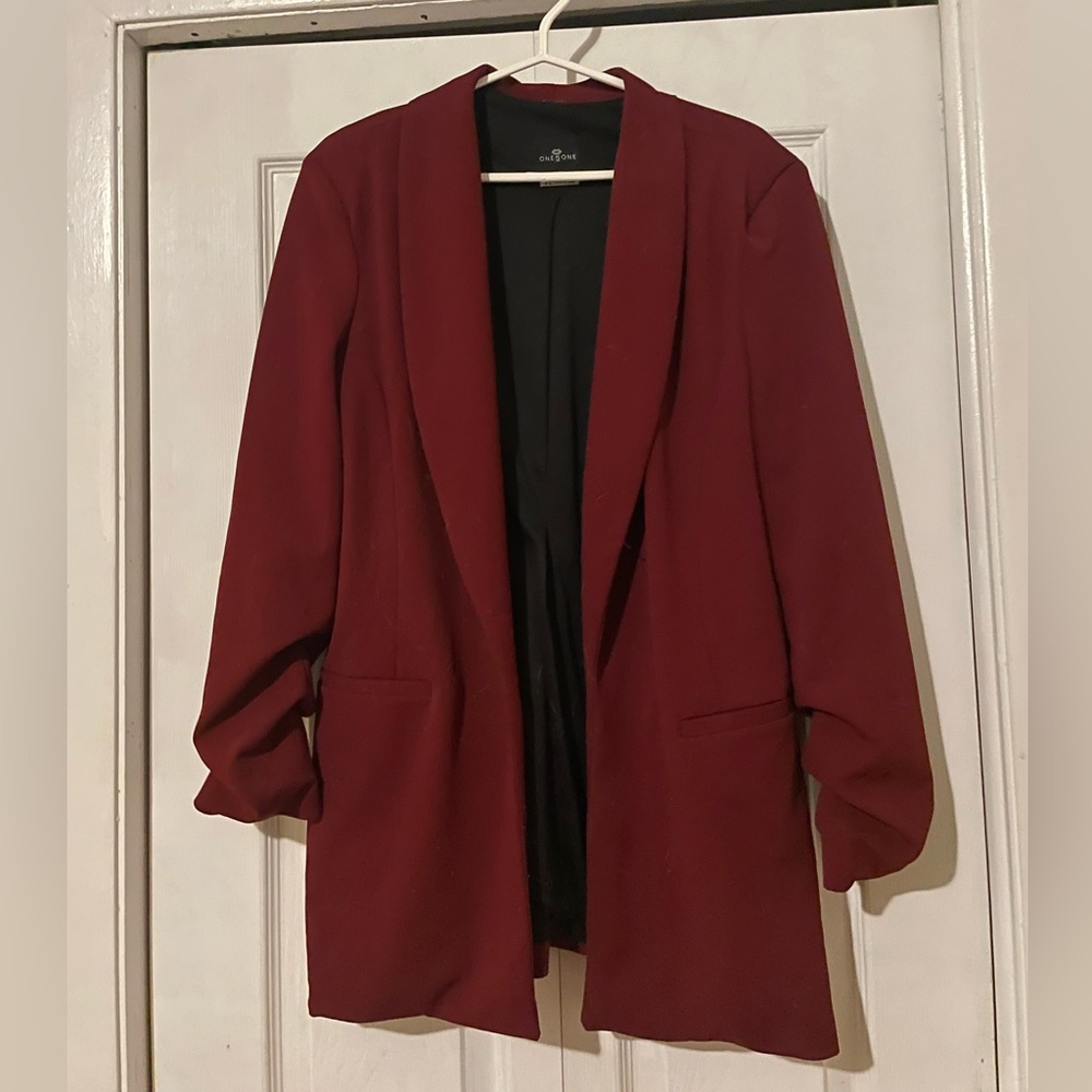 Deep Red Women's Blazer